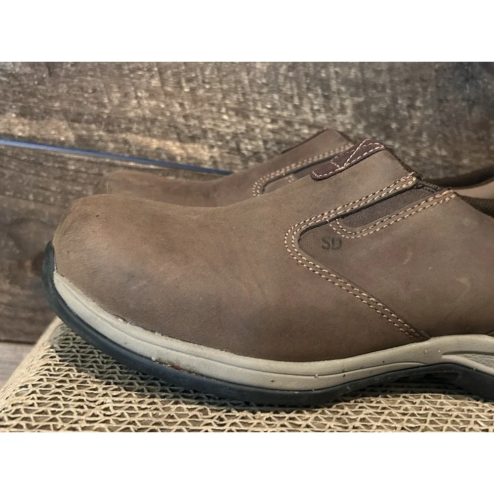 Red Wing Shoes Women 6 D Brown Comfort Pro Safety Toe Slip On Oil Resistant Work